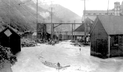 Burke during the Flood, May 28, 1913