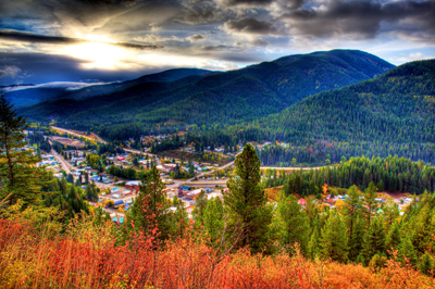 Mullan Idaho, end of Trail of the Coeur d'Alenes